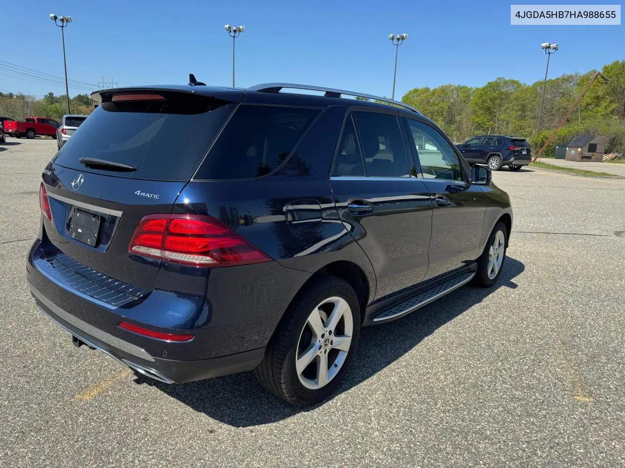 2017 Mercedes-Benz Gle 350 4Matic VIN: 4JGDA5HB7HA988655 Lot: 56849475