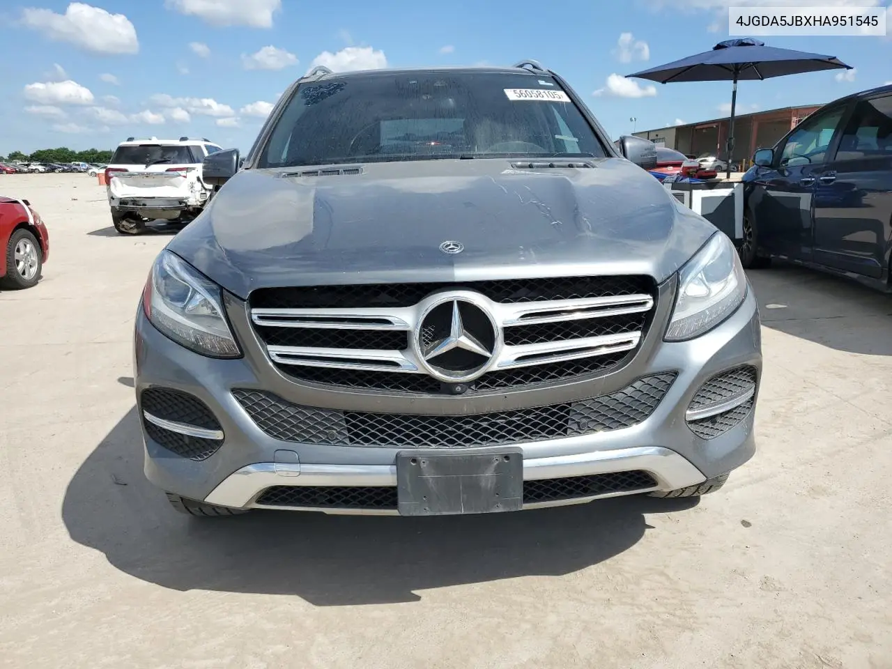 2017 Mercedes-Benz Gle 350 VIN: 4JGDA5JBXHA951545 Lot: 57804155