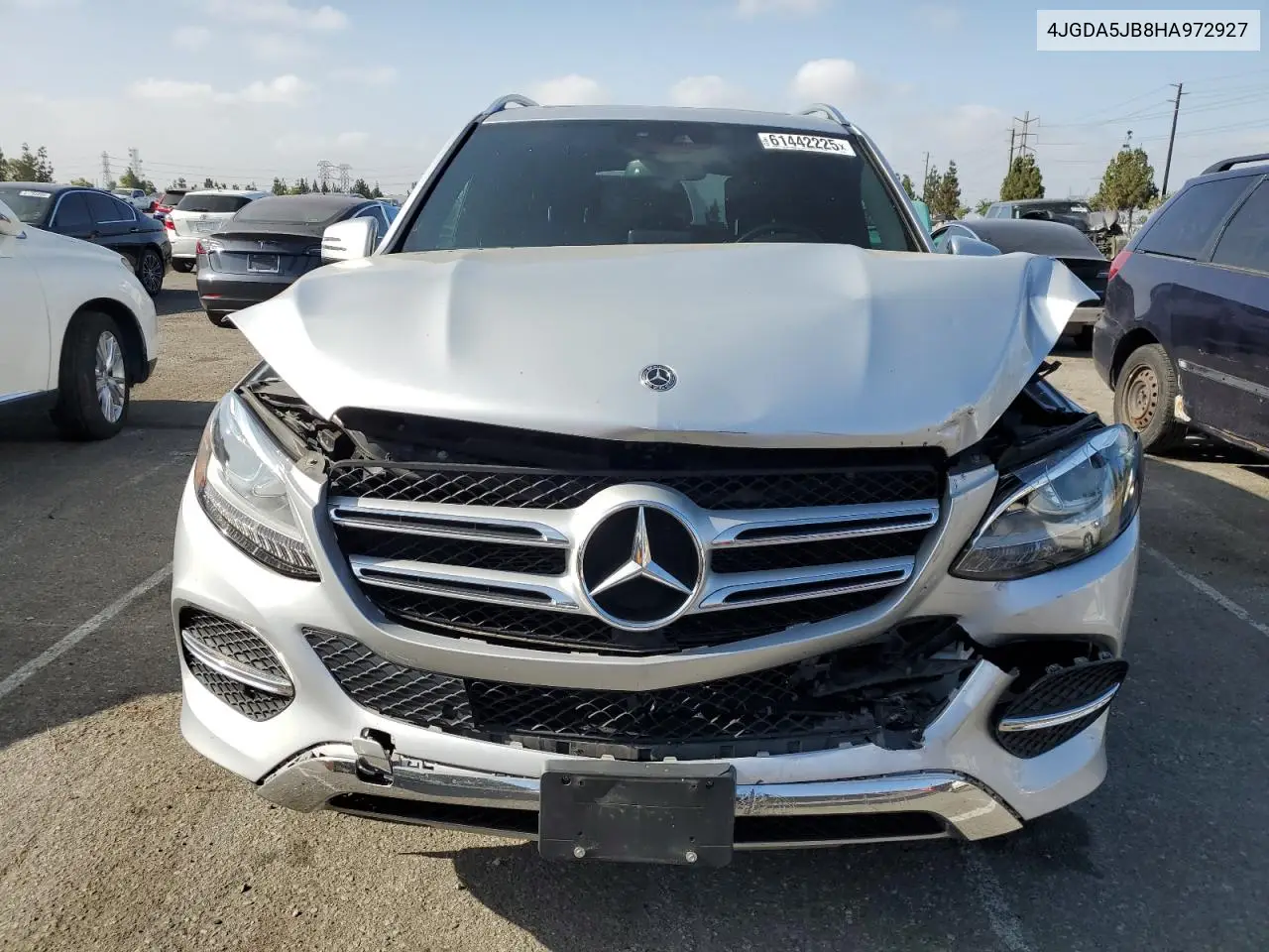 2017 Mercedes-Benz Gle 350 VIN: 4JGDA5JB8HA972927 Lot: 61442225