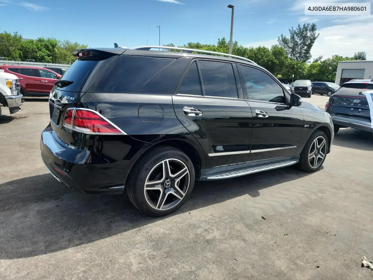 2017 Mercedes-Benz Gle 43 Amg VIN: 4JGDA6EB7HA980601 Lot: 62604325