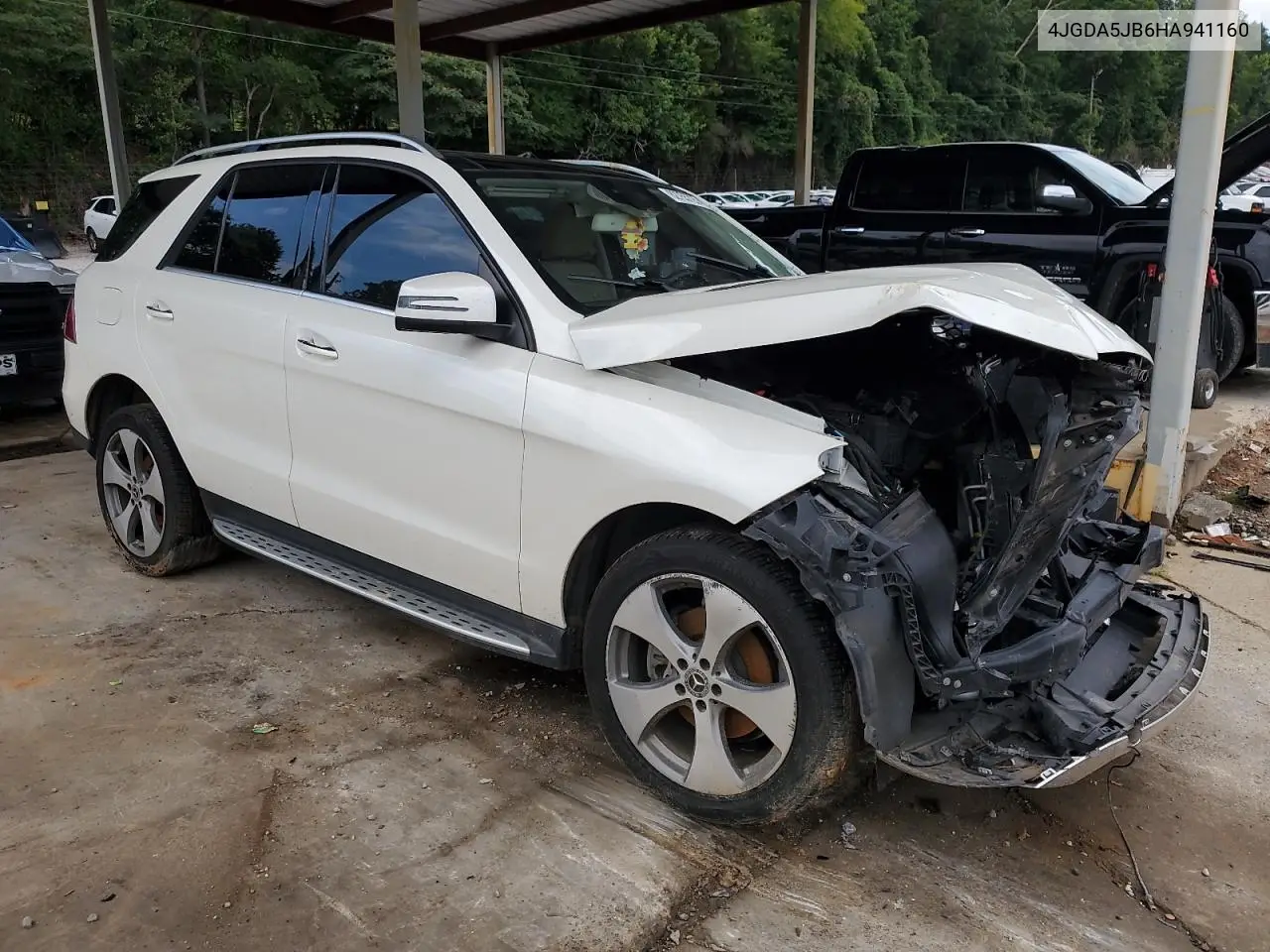 2017 Mercedes-Benz Gle 350 VIN: 4JGDA5JB6HA941160 Lot: 62755725
