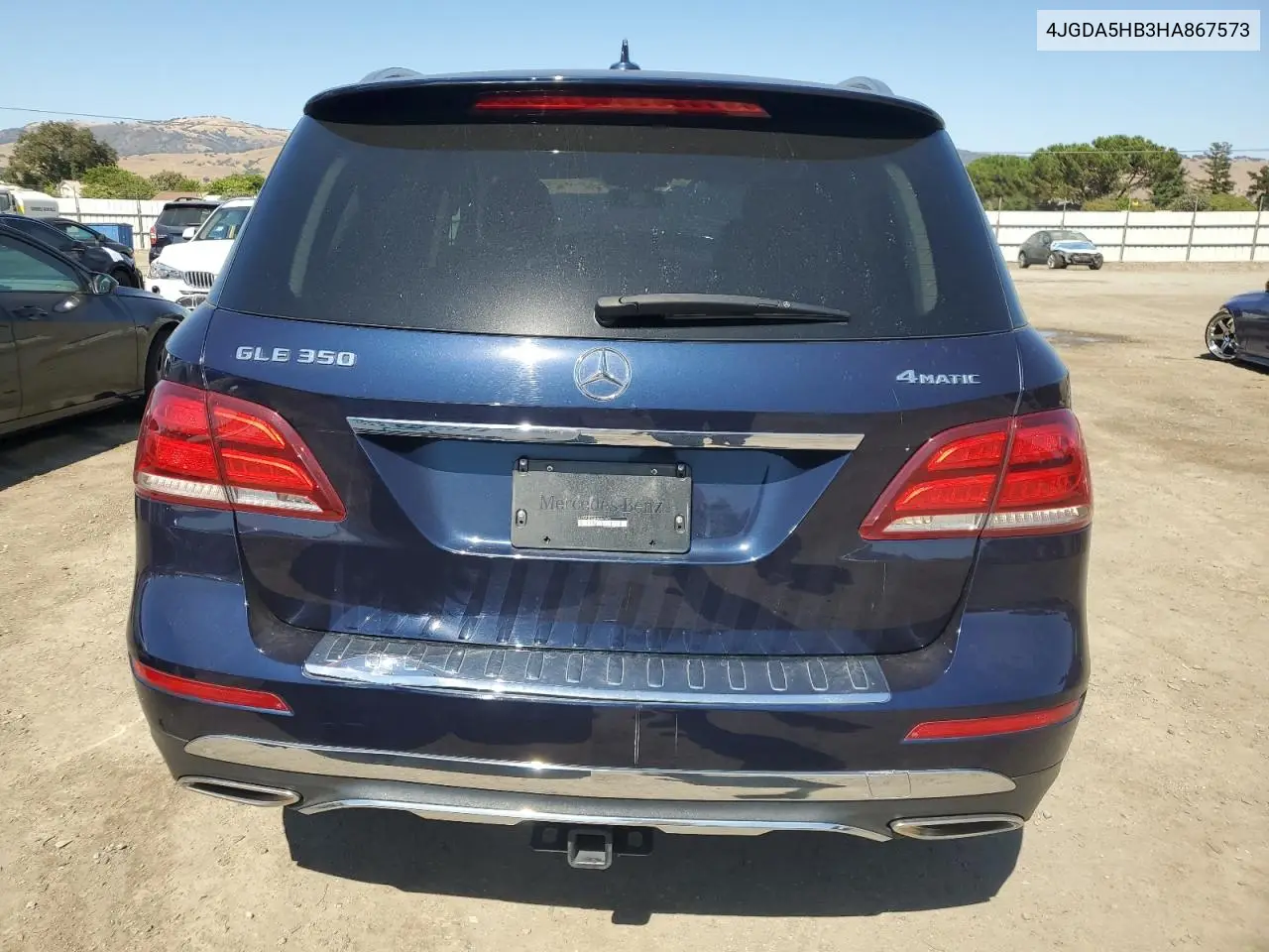 2017 Mercedes-Benz Gle 350 4Matic VIN: 4JGDA5HB3HA867573 Lot: 62889755