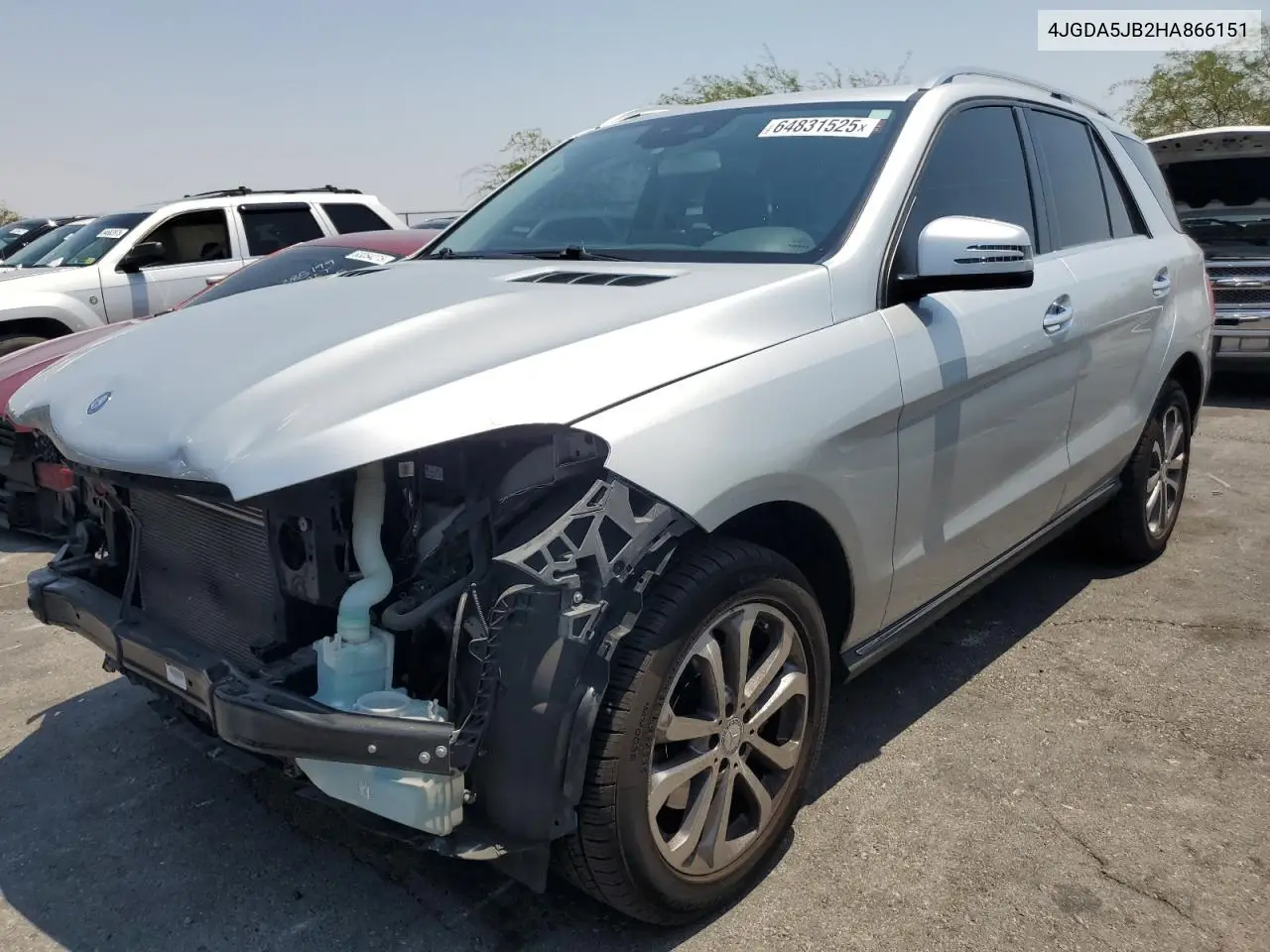 2017 Mercedes-Benz Gle 350 VIN: 4JGDA5JB2HA866151 Lot: 64831525