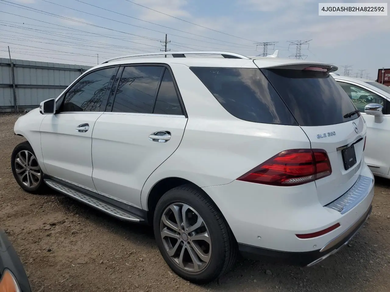 2017 Mercedes-Benz Gle 350 4Matic VIN: 4JGDA5HB2HA822592 Lot: 65168405