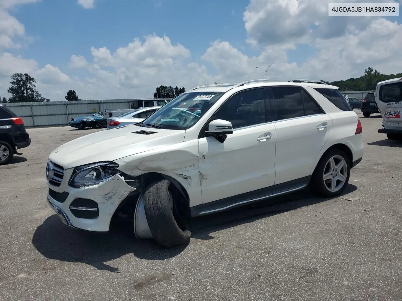 2017 Mercedes-Benz Gle 350 VIN: 4JGDA5JB1HA834792 Lot: 66072345