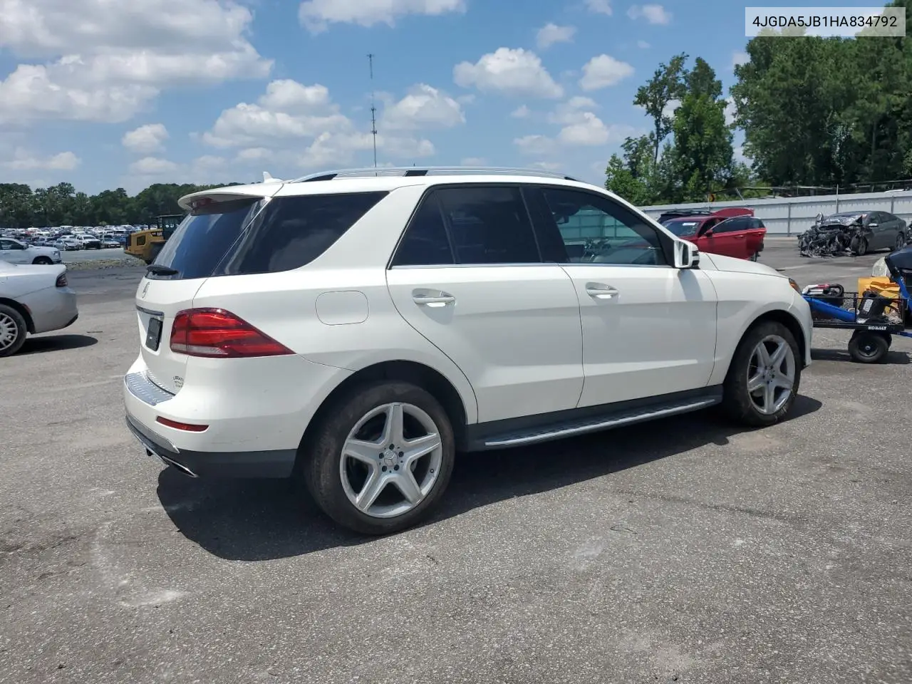 2017 Mercedes-Benz Gle 350 VIN: 4JGDA5JB1HA834792 Lot: 66072345