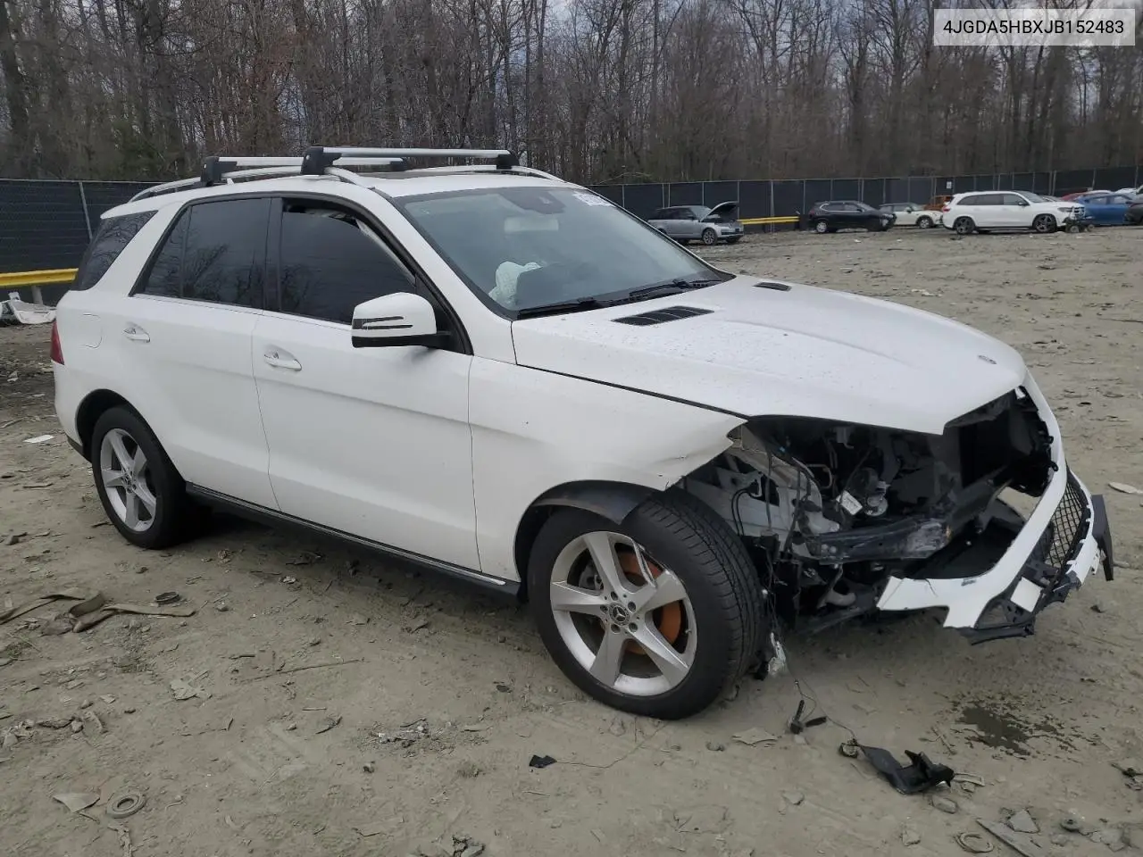 2018 Mercedes-Benz Gle 350 4Matic VIN: 4JGDA5HBXJB152483 Lot: 47162785