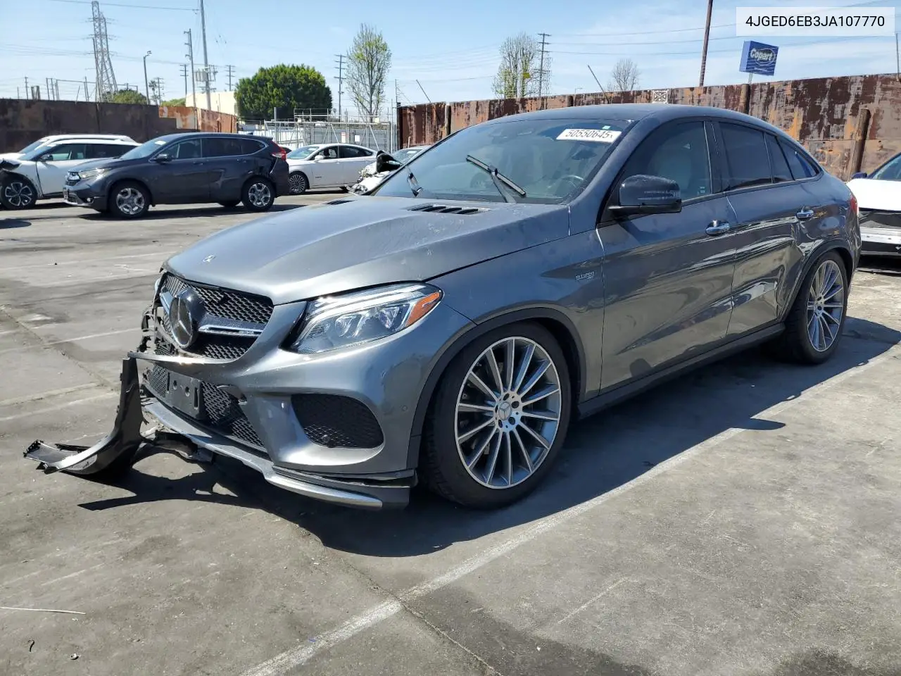 2018 Mercedes-Benz Gle Coupe 43 Amg VIN: 4JGED6EB3JA107770 Lot: 50550645