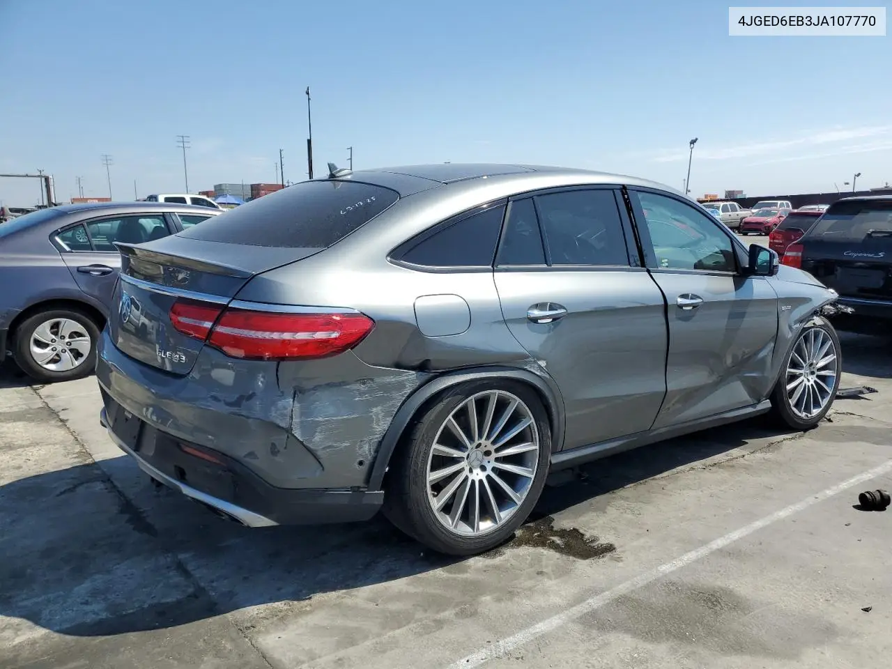2018 Mercedes-Benz Gle Coupe 43 Amg VIN: 4JGED6EB3JA107770 Lot: 50550645