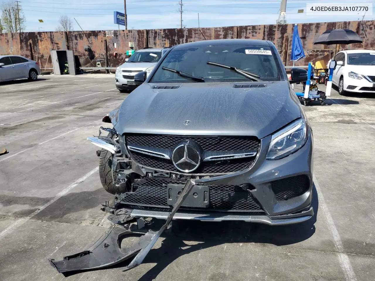 2018 Mercedes-Benz Gle Coupe 43 Amg VIN: 4JGED6EB3JA107770 Lot: 50550645