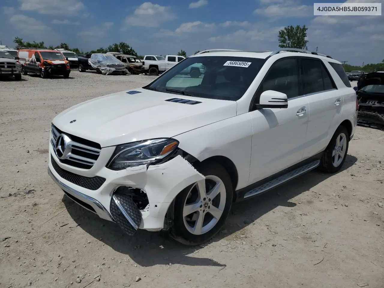 2018 Mercedes-Benz Gle 350 4Matic VIN: 4JGDA5HB5JB059371 Lot: 56865095