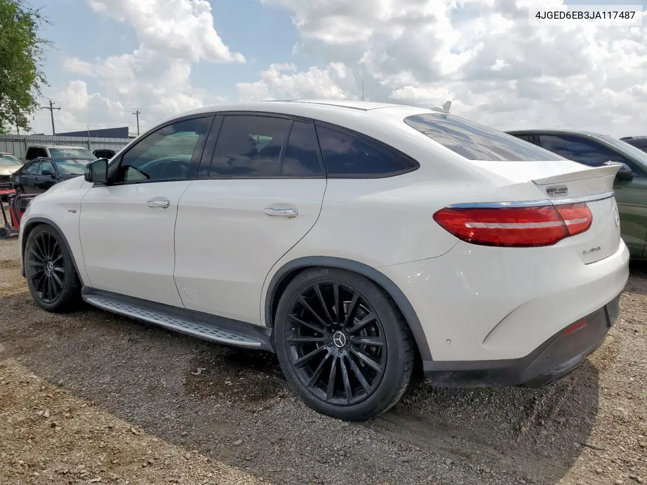 2018 Mercedes-Benz Gle Coupe 43 Amg VIN: 4JGED6EB3JA117487 Lot: 61948665