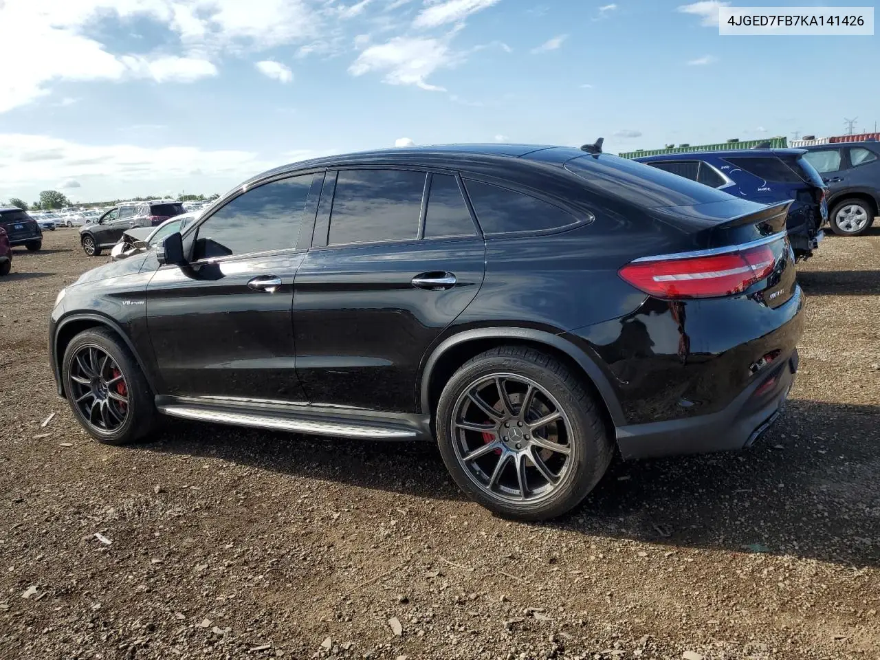 2019 Mercedes-Benz Gle Coupe 63 Amg-S VIN: 4JGED7FB7KA141426 Lot: 62111015