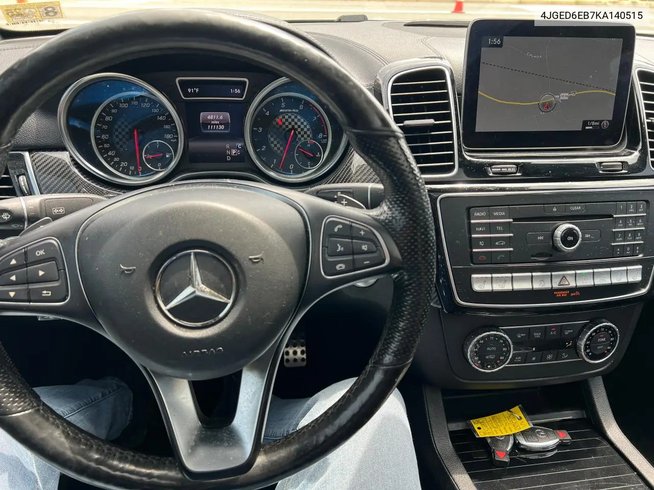 2019 Mercedes-Benz Gle Coupe 43 Amg VIN: 4JGED6EB7KA140515 Lot: 63712345