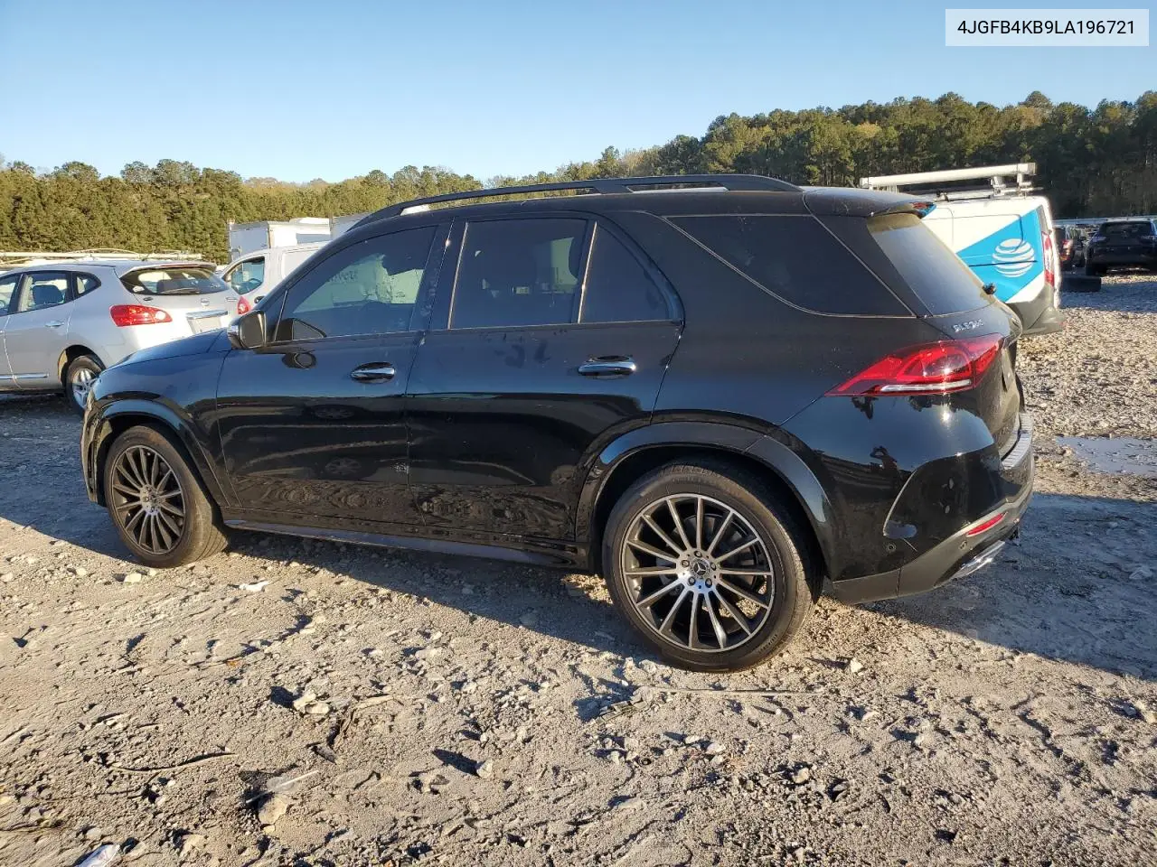2020 Mercedes-Benz Gle 350 4Matic VIN: 4JGFB4KB9LA196721 Lot: 50528765