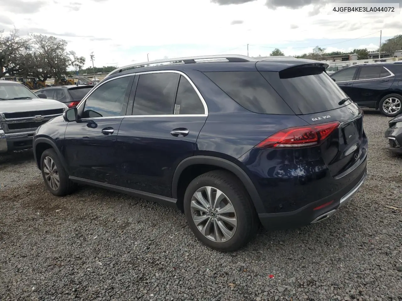 2020 Mercedes-Benz Gle 350 4Matic VIN: 4JGFB4KE3LA044072 Lot: 56577395