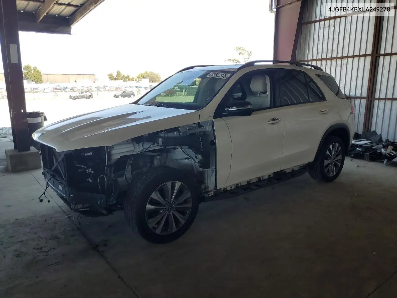 2020 Mercedes-Benz Gle 350 4Matic VIN: 4JGFB4KBXLA249278 Lot: 62563245