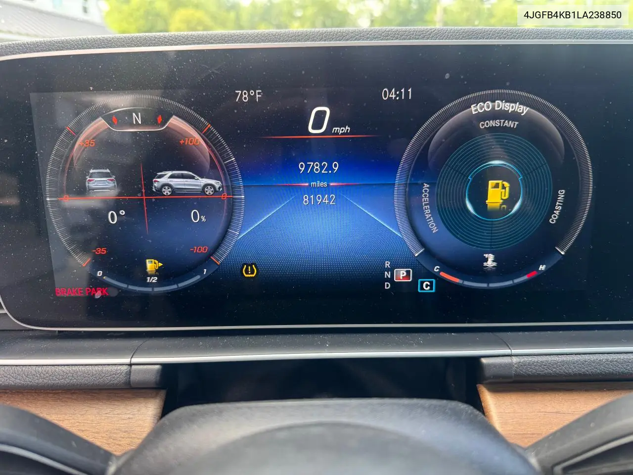 2020 Mercedes-Benz Gle 350 4Matic VIN: 4JGFB4KB1LA238850 Lot: 63143085