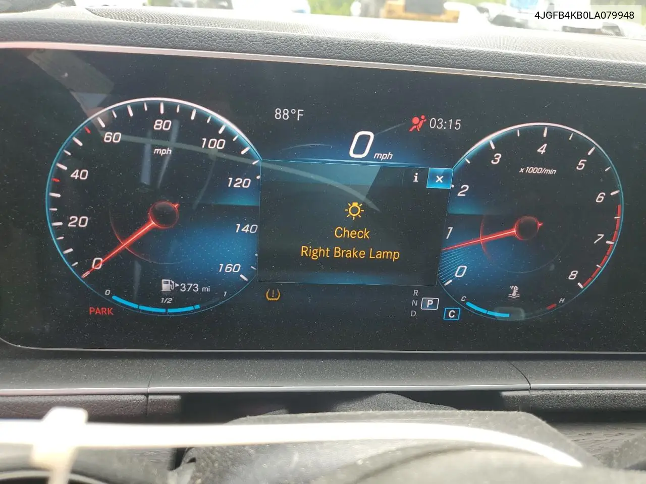 2020 Mercedes-Benz Gle 350 4Matic VIN: 4JGFB4KB0LA079948 Lot: 65437165