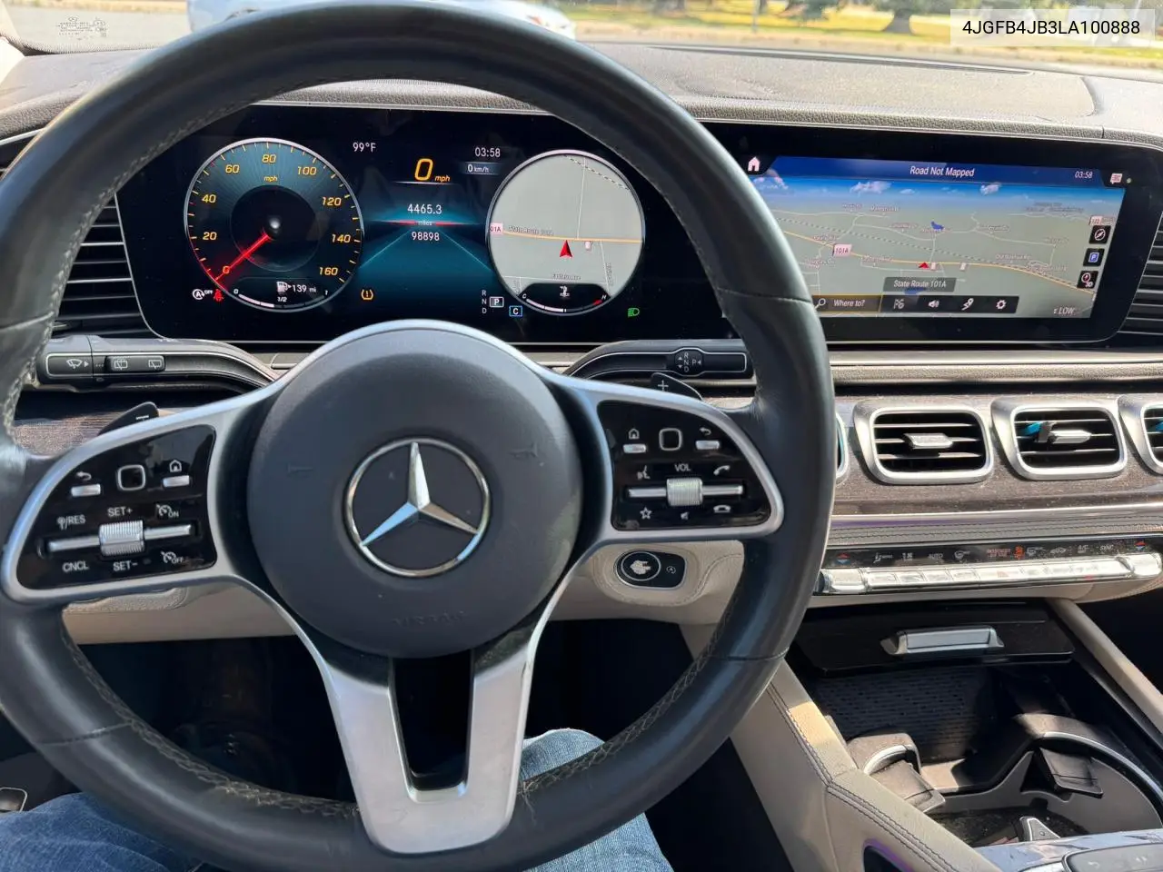 2020 Mercedes-Benz Gle 350 VIN: 4JGFB4JB3LA100888 Lot: 65457945