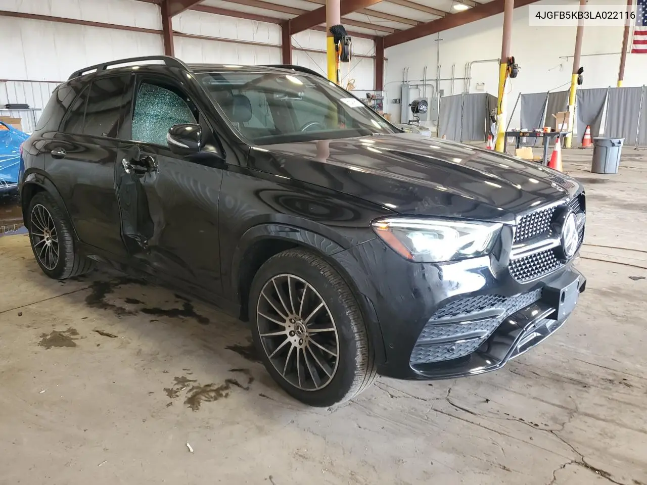 2020 Mercedes-Benz Gle 450 4Matic VIN: 4JGFB5KB3LA022116 Lot: 65548965
