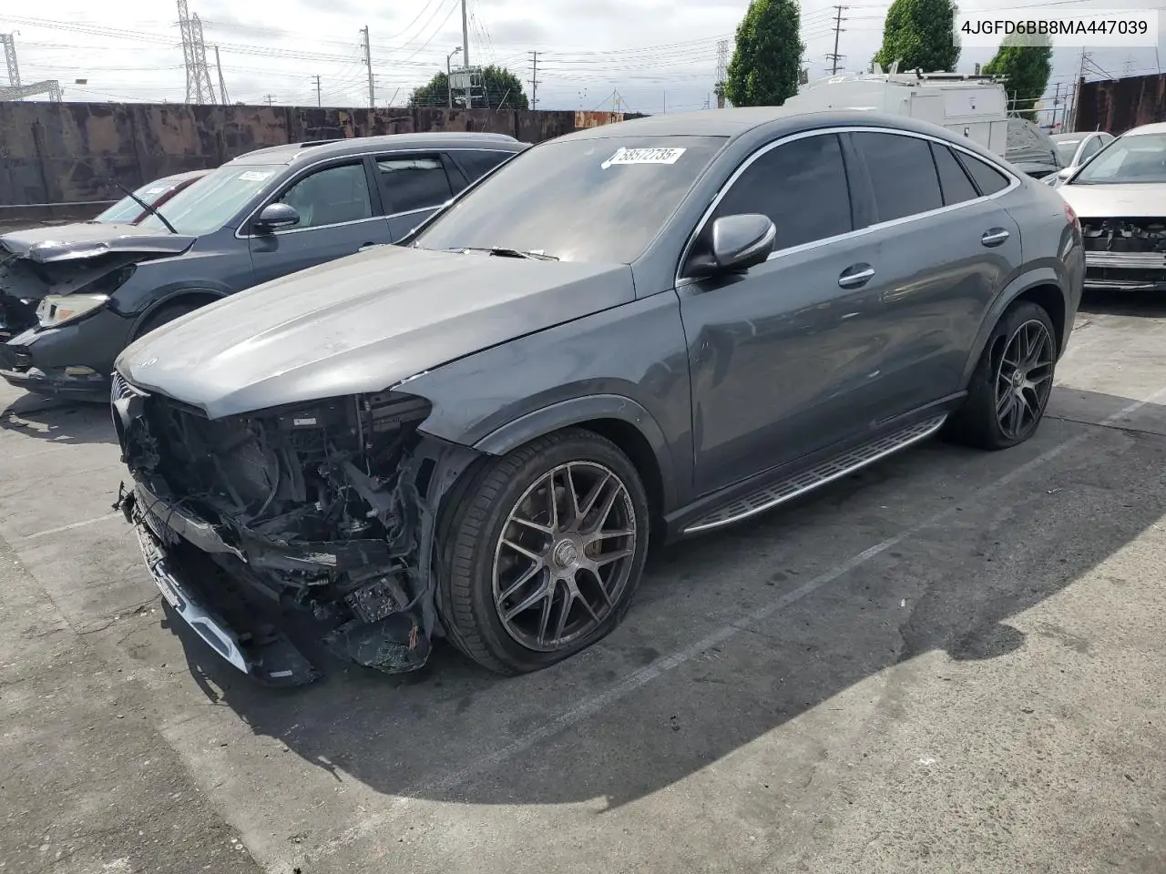 2021 Mercedes-Benz Gle Coupe Amg 53 4Matic VIN: 4JGFD6BB8MA447039 Lot: 58572735