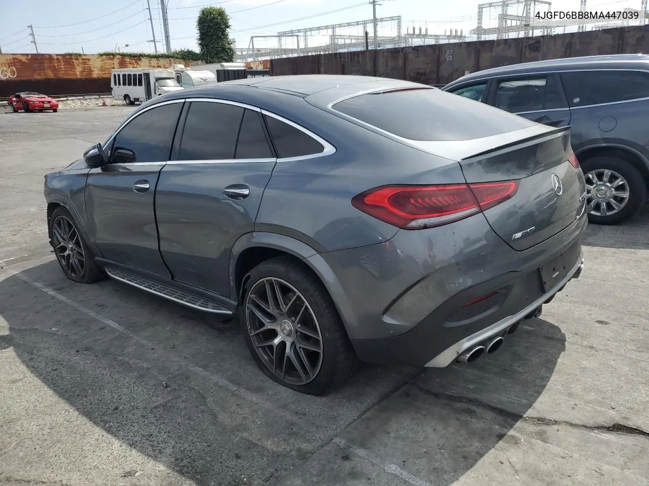 2021 Mercedes-Benz Gle Coupe Amg 53 4Matic VIN: 4JGFD6BB8MA447039 Lot: 58572735