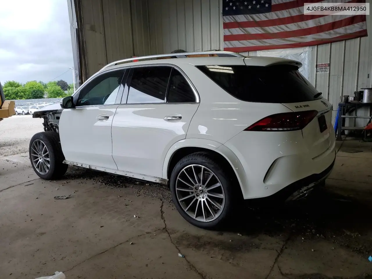 2021 Mercedes-Benz Gle 350 4Matic VIN: 4JGFB4KB8MA412950 Lot: 62020225