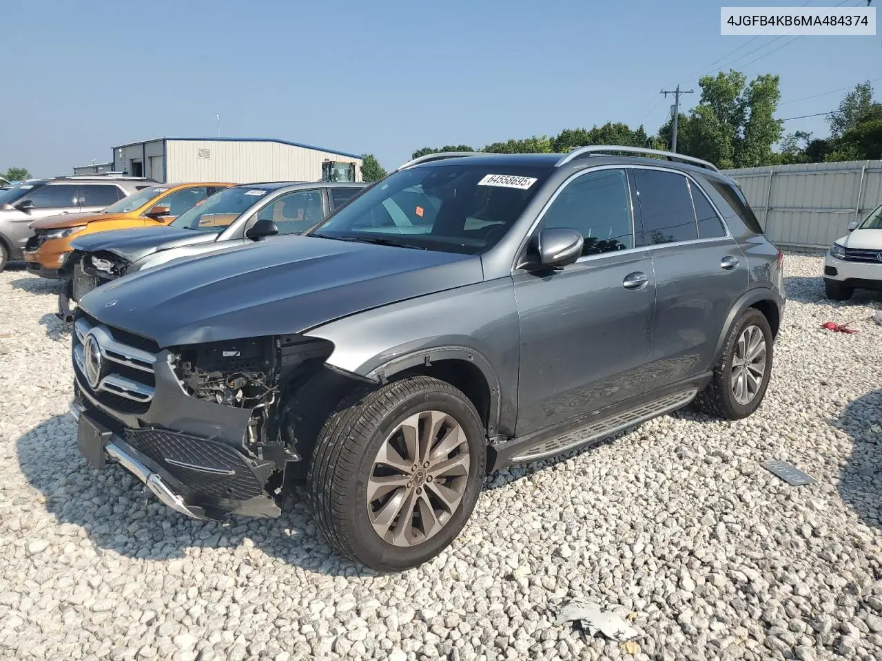 2021 Mercedes-Benz Gle 350 4Matic VIN: 4JGFB4KB6MA484374 Lot: 64558695