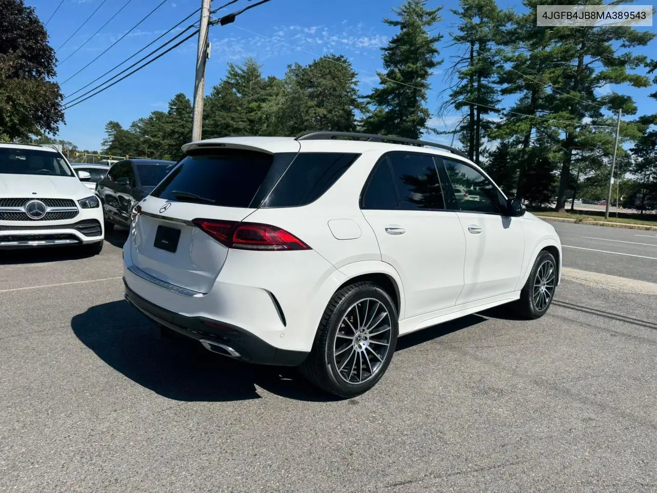 2021 Mercedes-Benz Gle 350 VIN: 4JGFB4JB8MA389543 Lot: 65825465