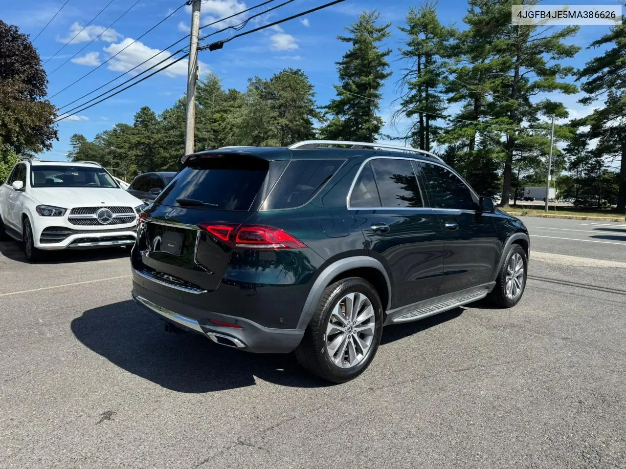2021 Mercedes-Benz Gle 350 VIN: 4JGFB4JE5MA386626 Lot: 66207905