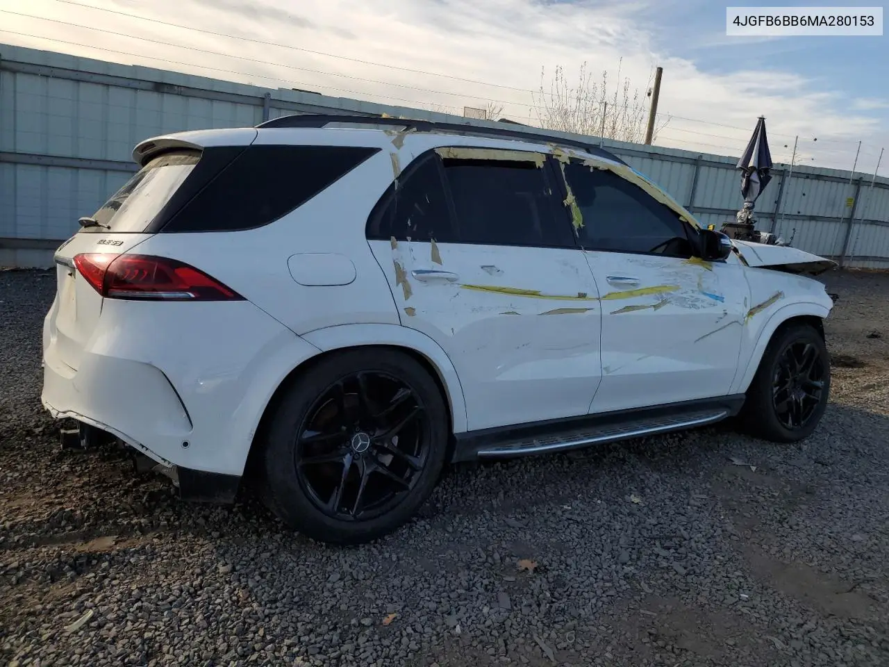 2021 Mercedes-Benz Gle Amg 53 4Matic VIN: 4JGFB6BB6MA280153 Lot: 79913584