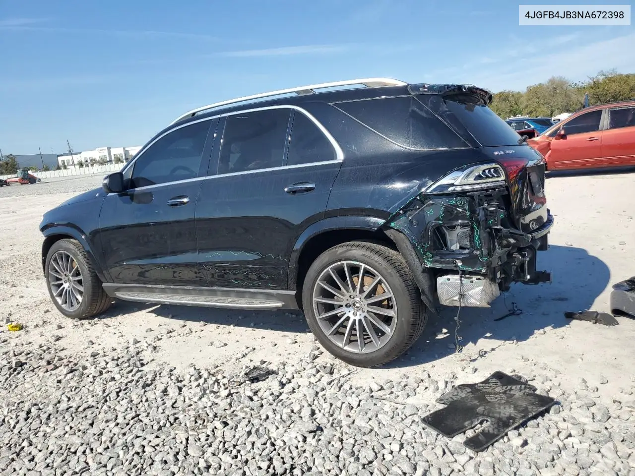 2022 Mercedes-Benz Gle 350 VIN: 4JGFB4JB3NA672398 Lot: 47185185