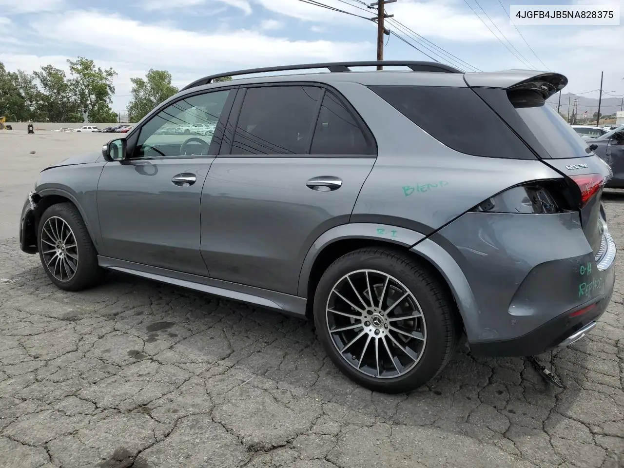 2022 Mercedes-Benz Gle 350 VIN: 4JGFB4JB5NA828375 Lot: 56582465