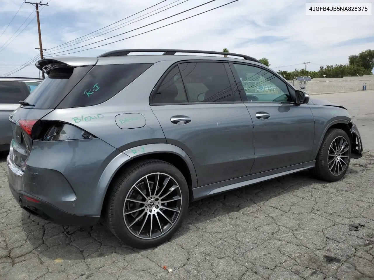 2022 Mercedes-Benz Gle 350 VIN: 4JGFB4JB5NA828375 Lot: 56582465