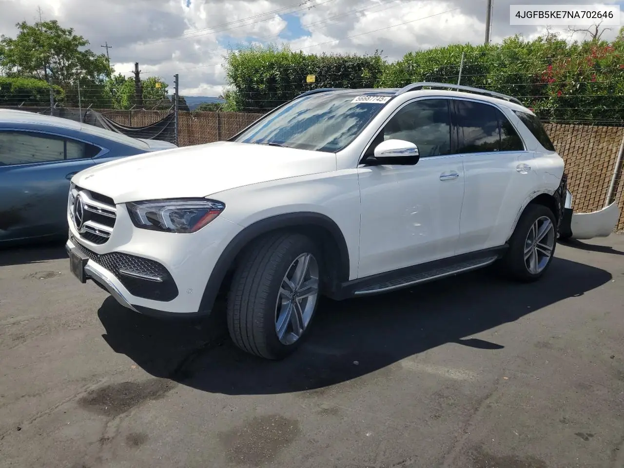 2022 Mercedes-Benz Gle 450 4Matic VIN: 4JGFB5KE7NA702646 Lot: 56687745