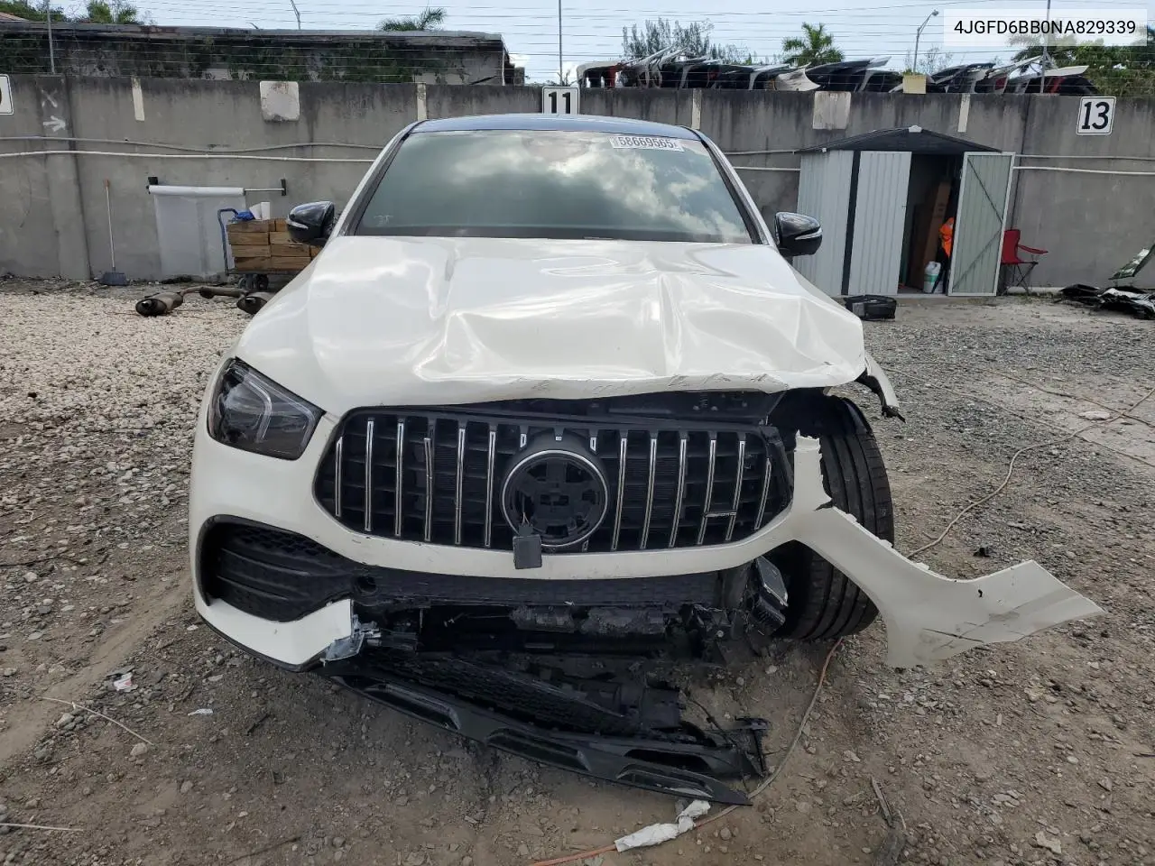 2022 Mercedes-Benz Gle Coupe Amg 53 4Matic VIN: 4JGFD6BB0NA829339 Lot: 58669565