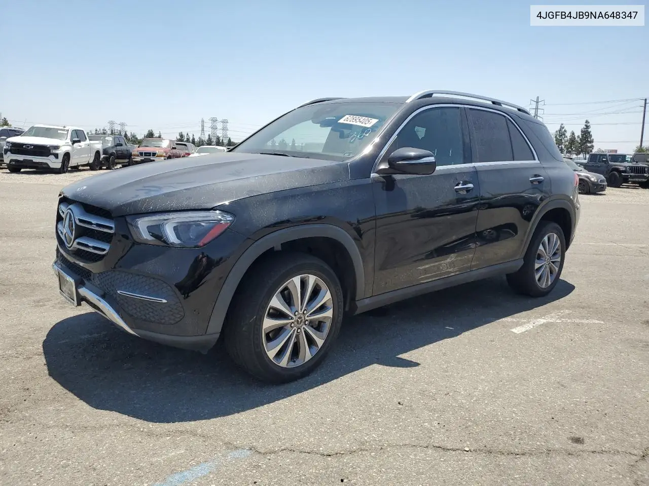 2022 Mercedes-Benz Gle 350 VIN: 4JGFB4JB9NA648347 Lot: 62895405