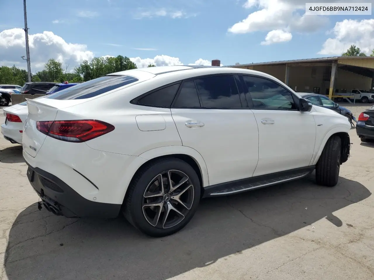 2022 Mercedes-Benz Gle Coupe Amg 53 4Matic VIN: 4JGFD6BB9NA712424 Lot: 63039545