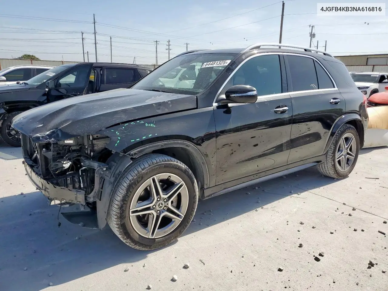 2022 Mercedes-Benz Gle 350 4Matic VIN: 4JGFB4KB3NA616816 Lot: 64481325