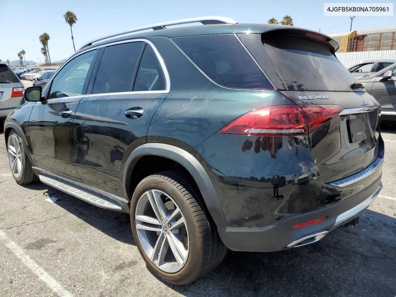 2022 Mercedes-Benz Gle 450 4Matic VIN: 4JGFB5KB0NA705961 Lot: 65258345