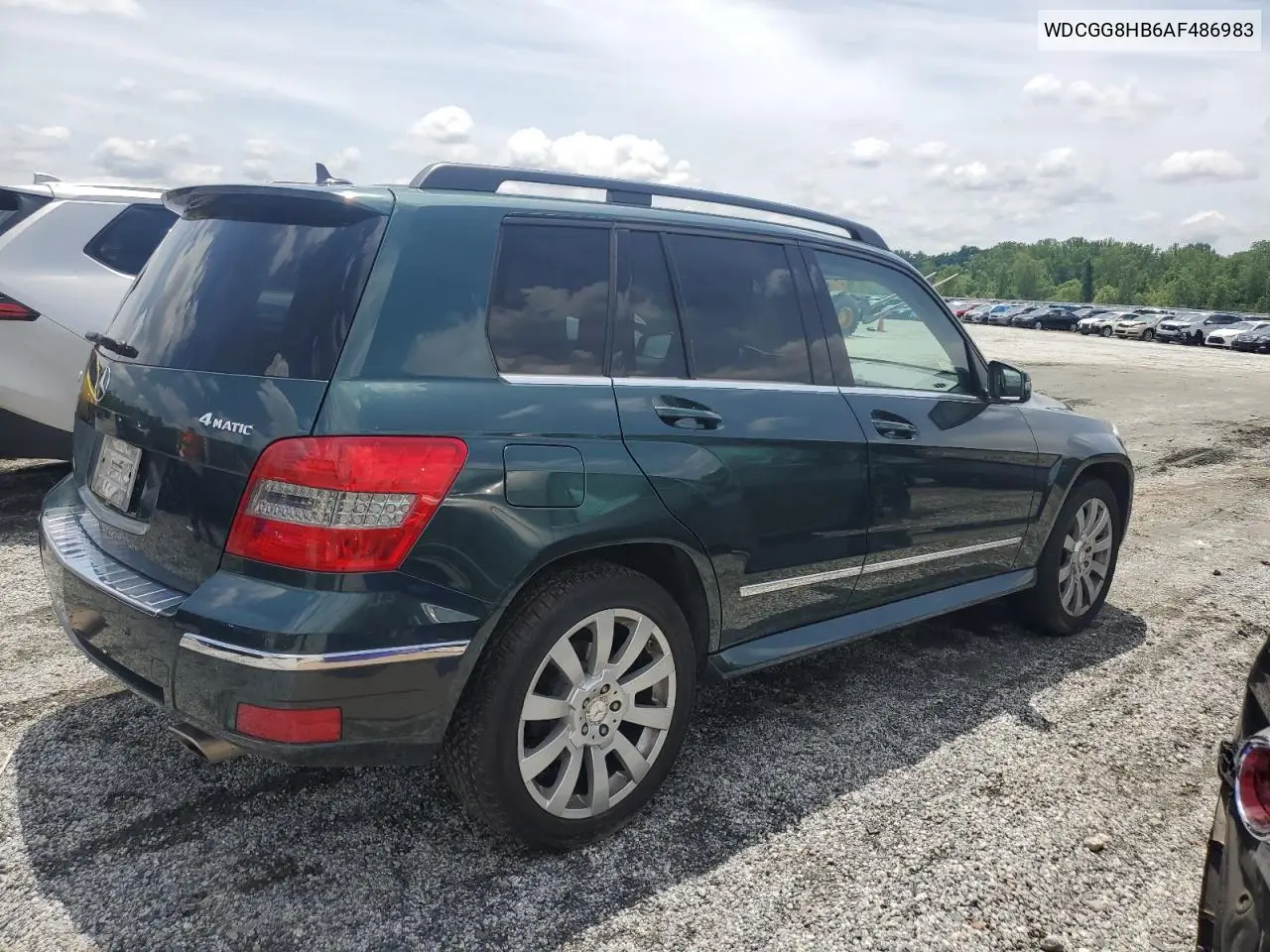 2010 Mercedes-Benz Glk 350 4Matic VIN: WDCGG8HB6AF486983 Lot: 56422045