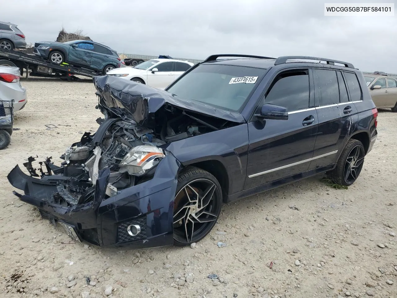 2011 Mercedes-Benz Glk 350 VIN: WDCGG5GB7BF584101 Lot: 43373615