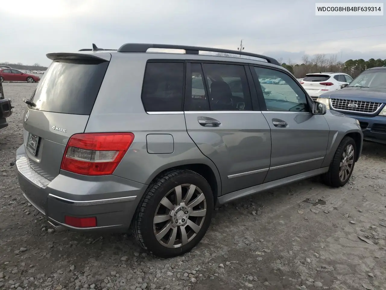 2011 Mercedes-Benz Glk 350 4Matic VIN: WDCGG8HB4BF639314 Lot: 44123465