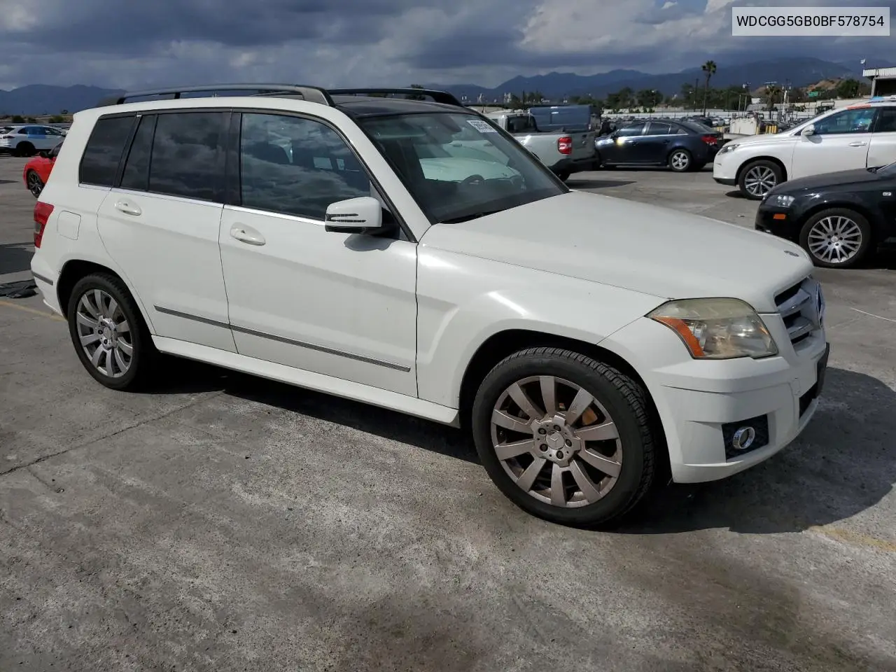 2011 Mercedes-Benz Glk 350 VIN: WDCGG5GB0BF578754 Lot: 56995455