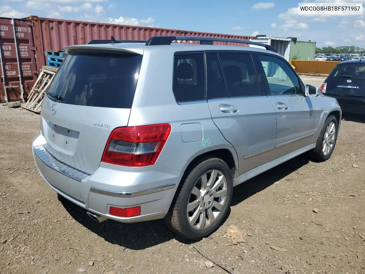 2011 Mercedes-Benz Glk 350 4Matic VIN: WDCGG8HB1BF571957 Lot: 62306155
