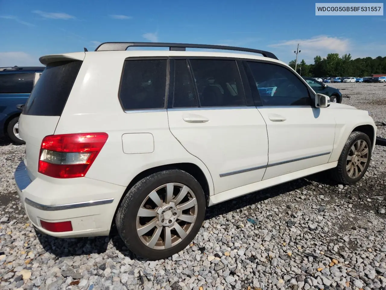 2011 Mercedes-Benz Glk 350 VIN: WDCGG5GB5BF531557 Lot: 63231875