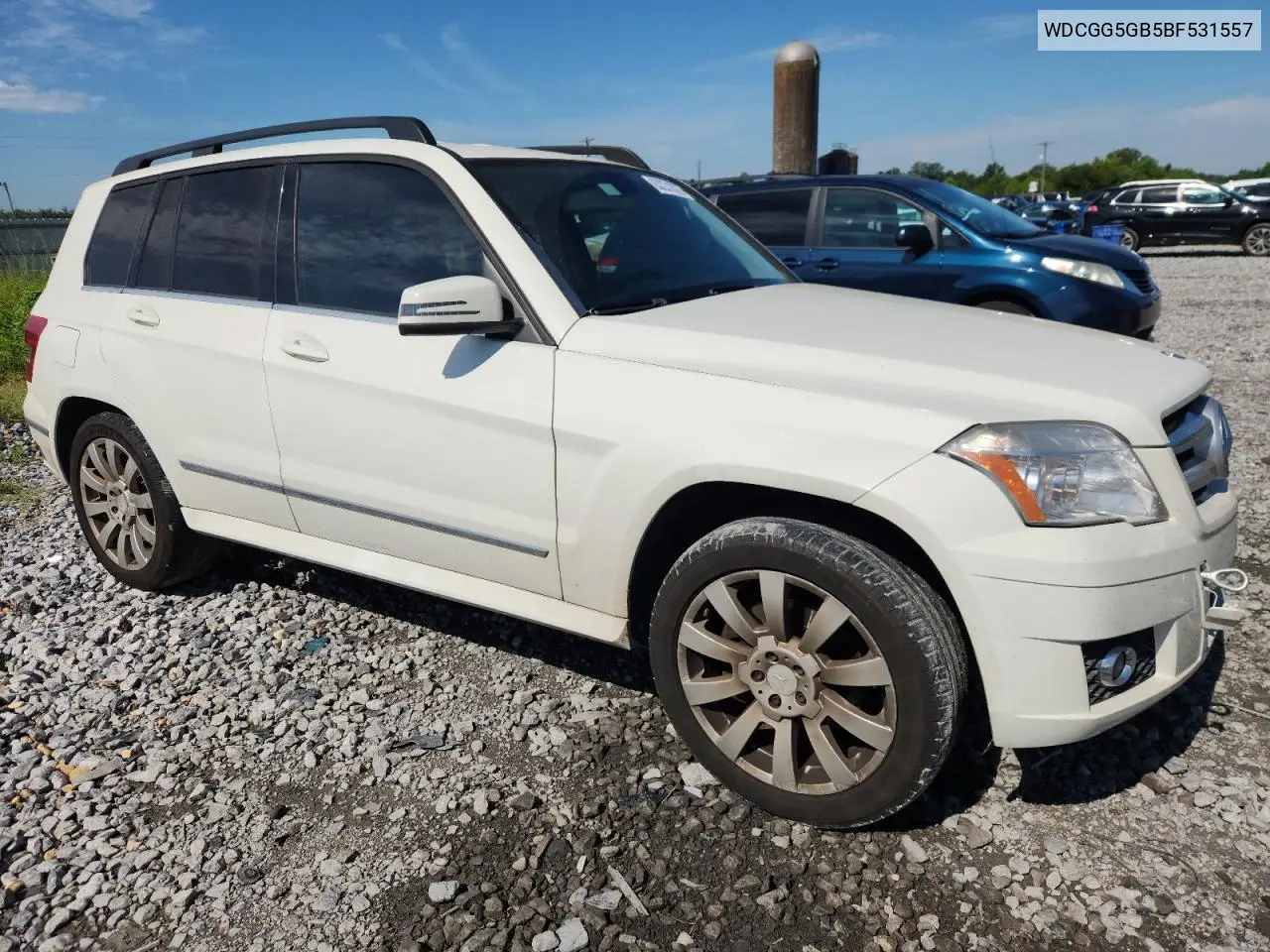 2011 Mercedes-Benz Glk 350 VIN: WDCGG5GB5BF531557 Lot: 63231875