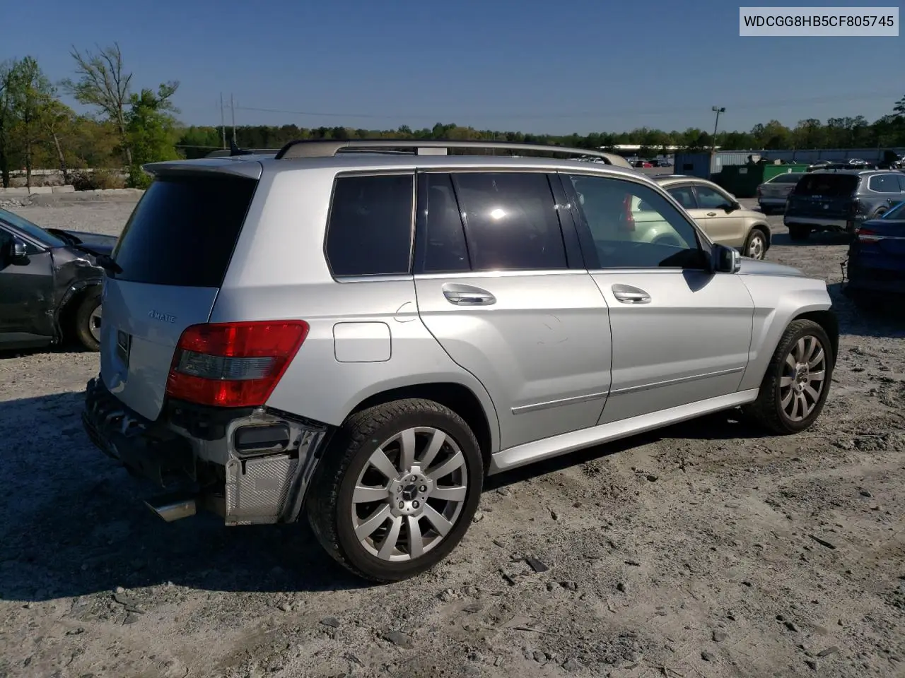 2012 Mercedes-Benz Glk 350 4Matic VIN: WDCGG8HB5CF805745 Lot: 52403555