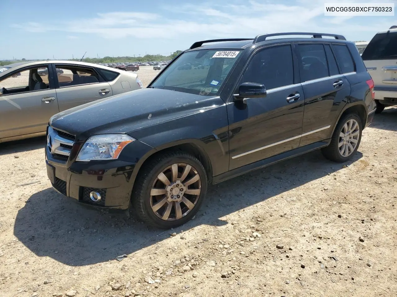 2012 Mercedes-Benz Glk 350 VIN: WDCGG5GBXCF750323 Lot: 56784015